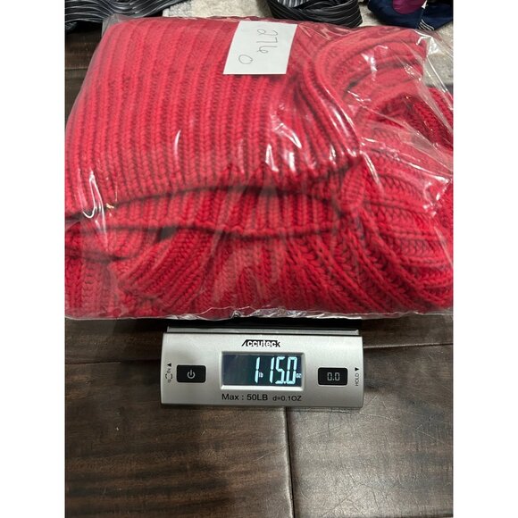 Vintage Gap Red Knit Cotton Sweater Crewneck Long Sleeve Sz Medium - Picture 9 of 9